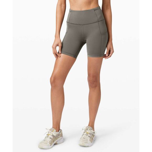 Lululemon Short 6 inch Non-Reflective - 6 - Grey Sage - Picture 1 of 4